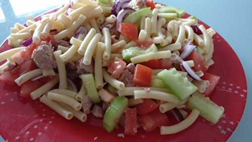 Salade de pâtes au thon et légumes ww (6sp) - RegimeMania