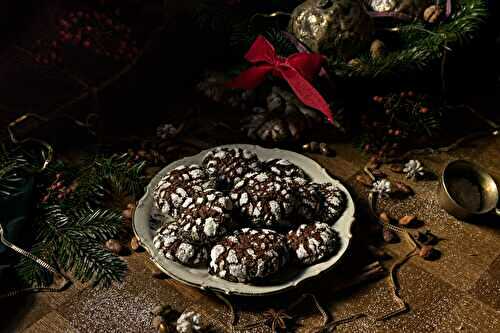 Crinkles au chocolat et au gingembre