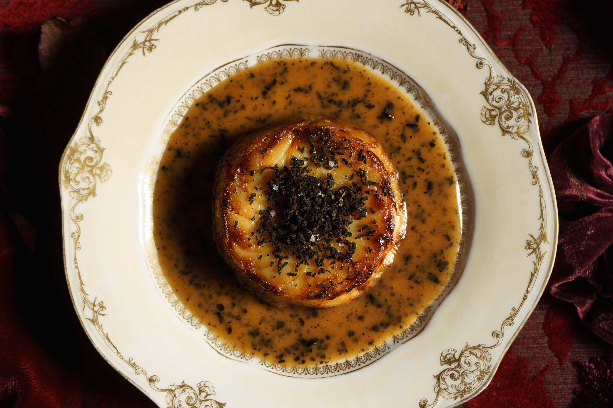 Petit gâteau de tartouffes aux truffes