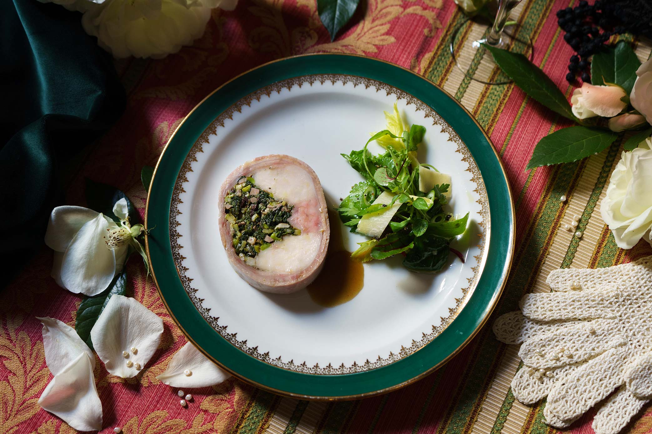 Porchetta de lapereau à la niçoise