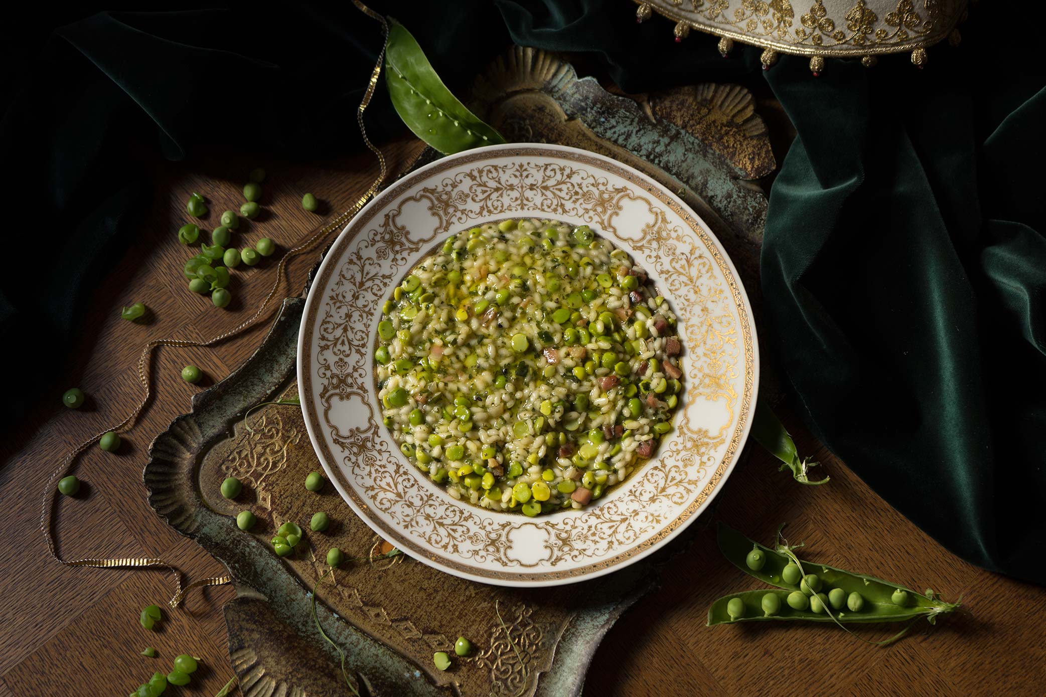 Risi e bisi del Doge de Venise aux petits pois