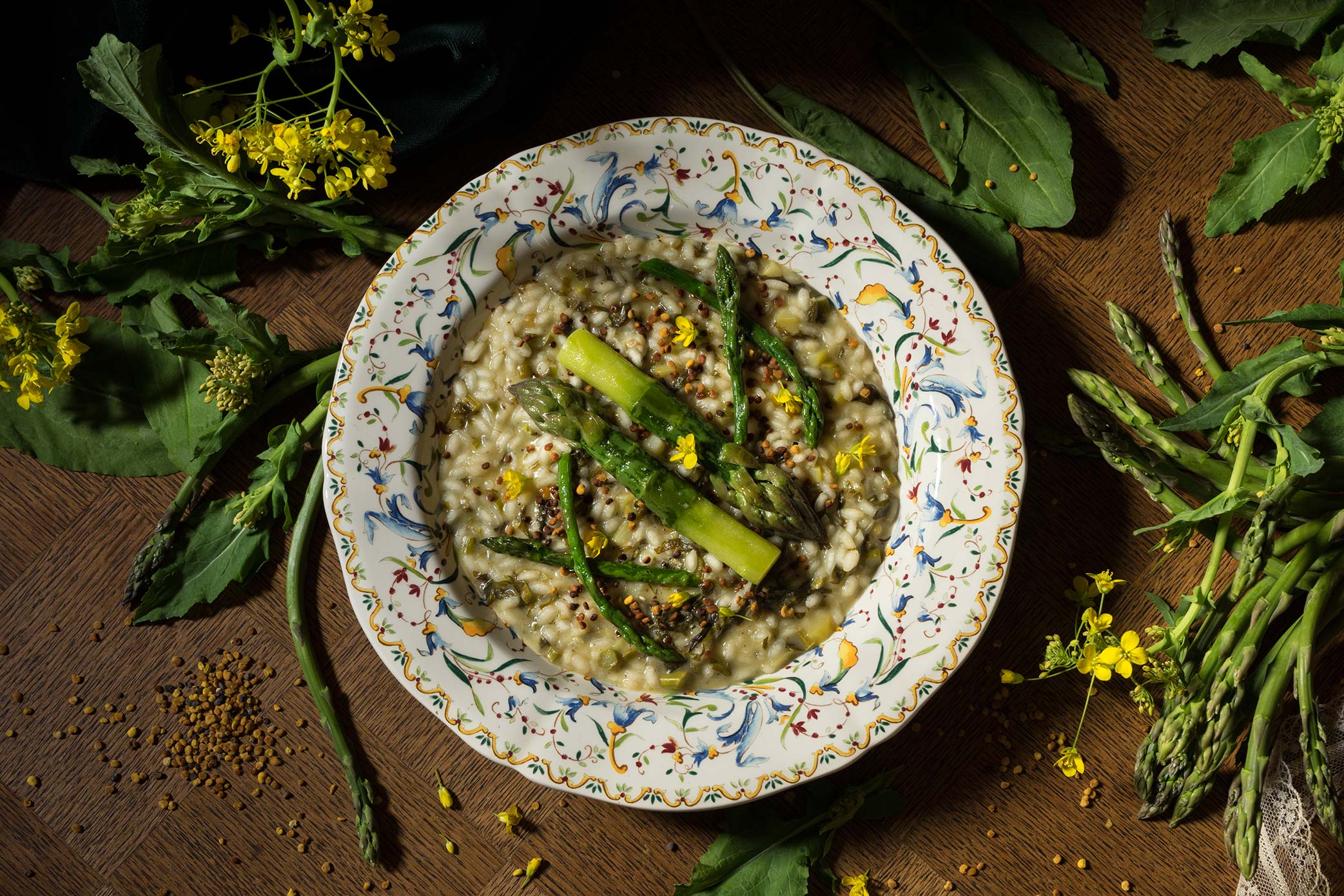 Risotto aux asperges et aux brocoletti