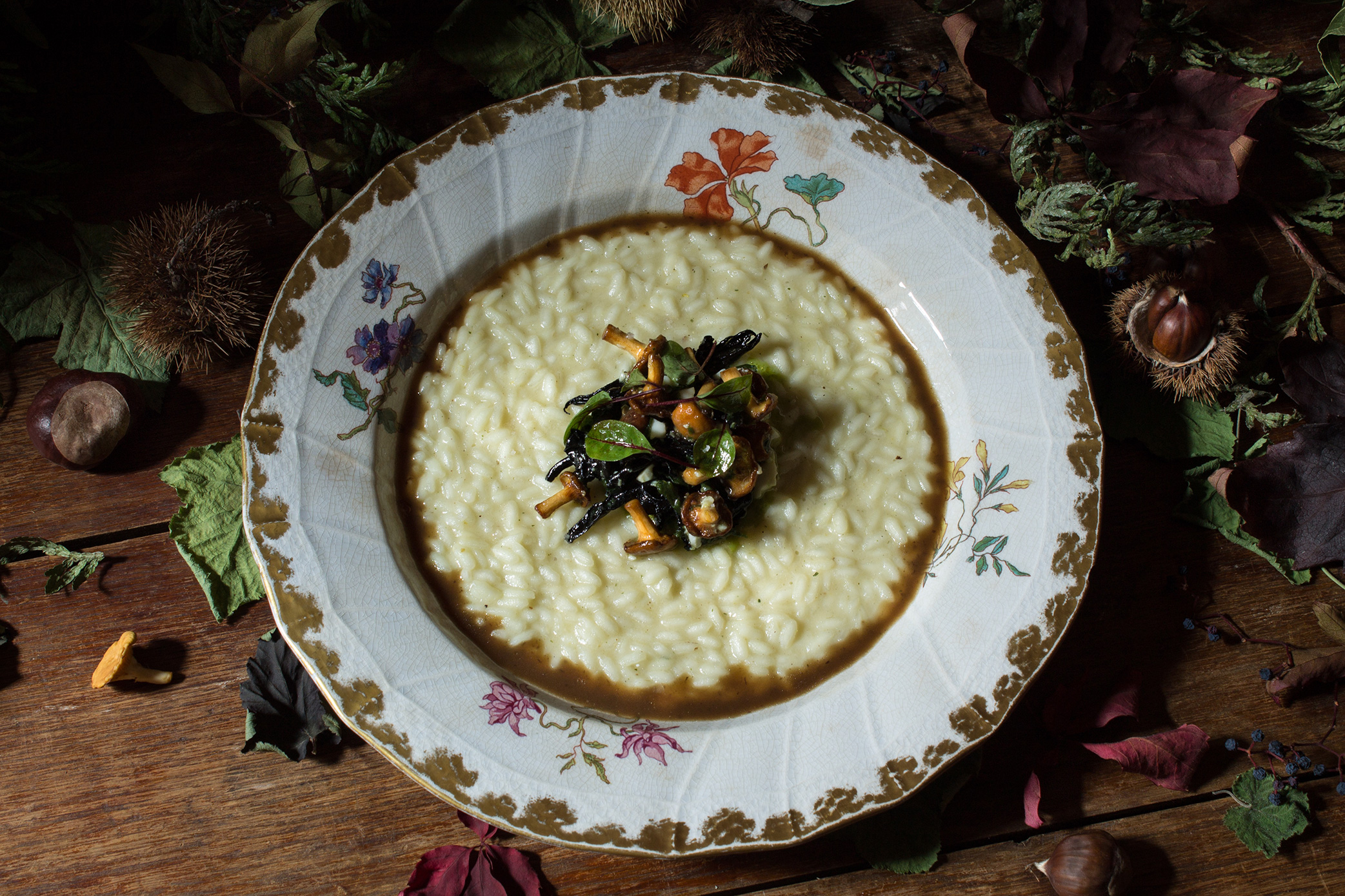 Risotto aux champignons des bois