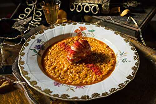 Risotto de homard à la milanese