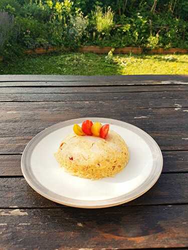 Bowl Cake salé : poulet, tomates, fromage