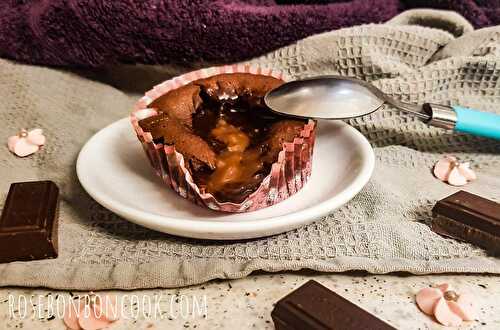 Fondants au chocolat cœur coulant de caramel