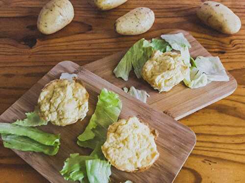 Soufflés de pommes de terre à la moutarde