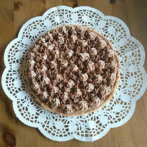 TARTE AU KINDER ET GANACHE CHOCOLAT BLANC - NUTELLA