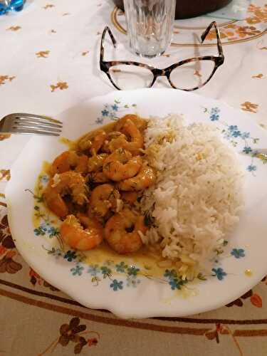 CREVETTES AU CURRY