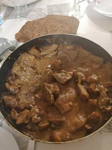 FOIE DE VEAU AUX CHAMPIGNONS