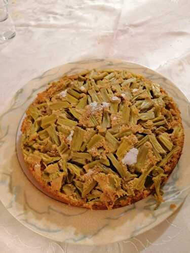 GATEAU A LA RHUBARBE