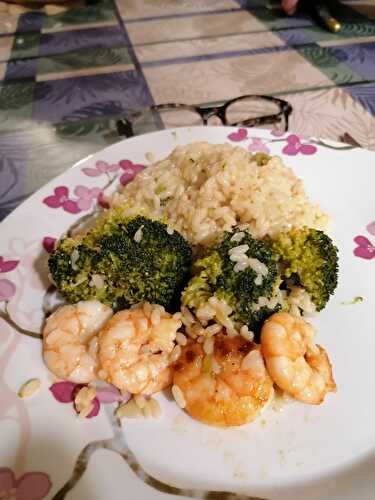 RISOTTO GAMBAS - BROCOLIS