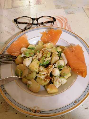 SALADE DE POMMES DE TERRE AU CRABE