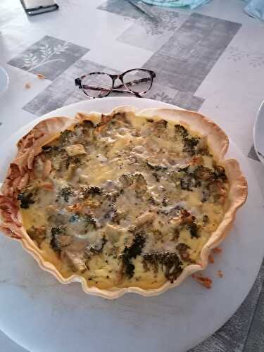 TARTE AU BROCOLI ET AU ROQUEFORT