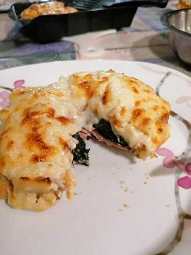 CROQUE MONSIEUR JAMBON EPINARD