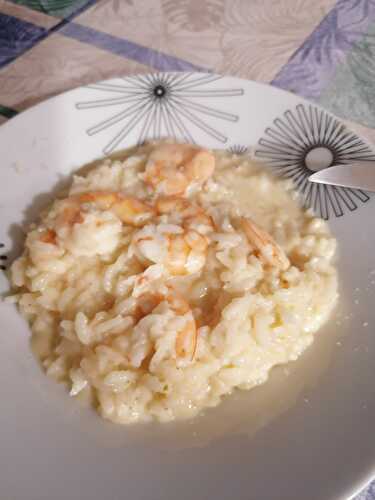 RISOTTO CREMEUX AUX GAMBAS