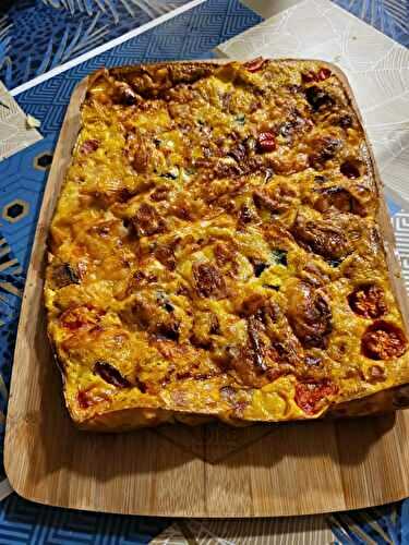 CLAFOUTIS TOMATE JAMBON