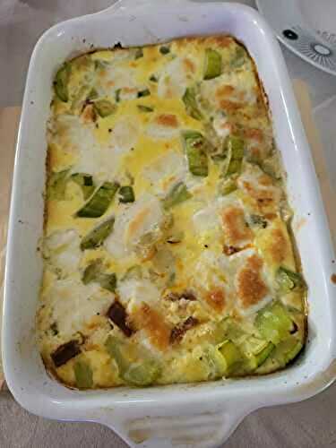 GRATIN DE COURGETTES À LA MOZZARELLA