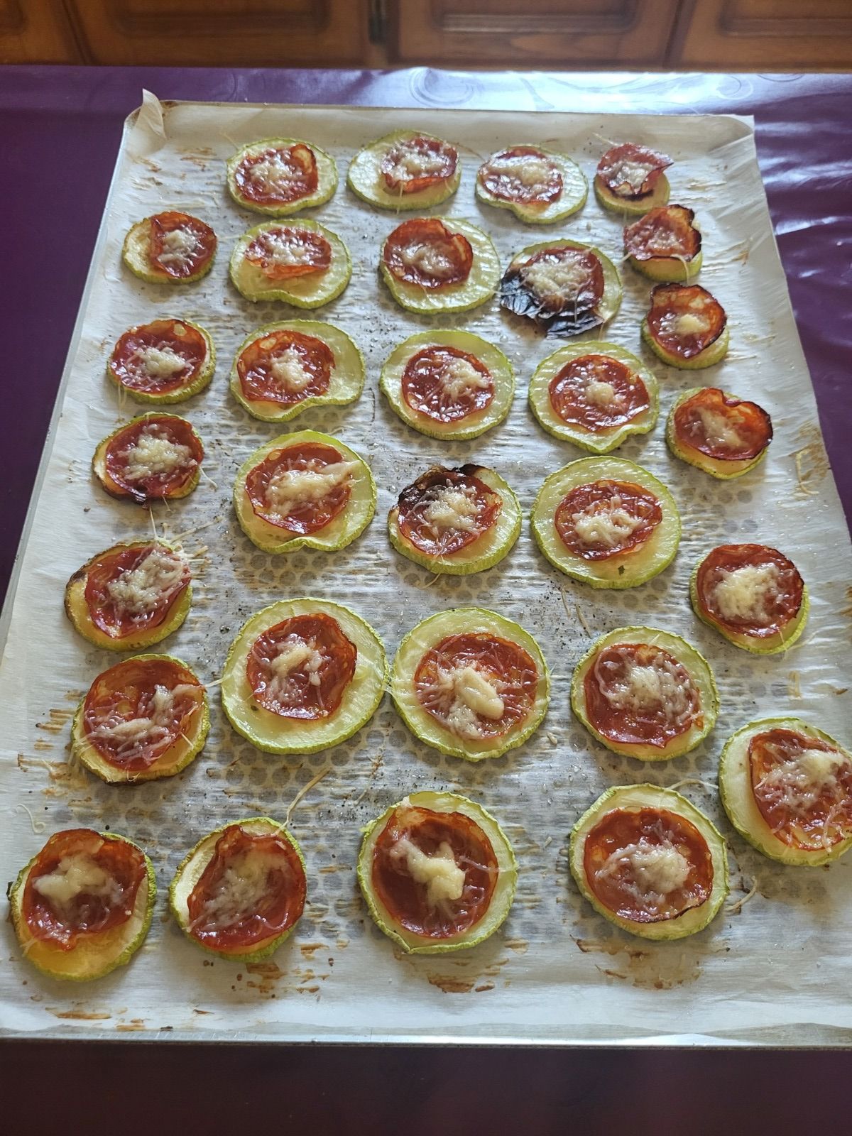 COURGETTES. APÉRO AU CHORIZO