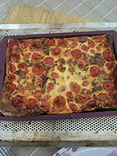 CLAFOUTIS DE TOMATES CERISES