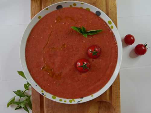 Gaspacho aux tomates cerises