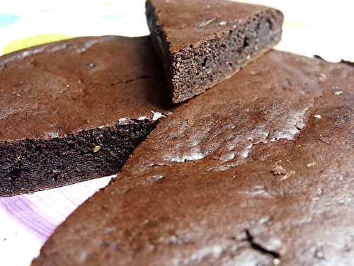 Moelleux chocolat à la courgette