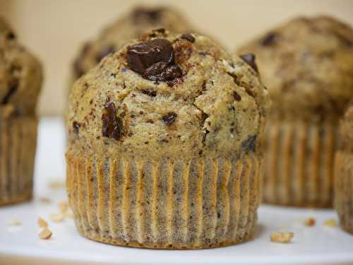 Muffins Noisettes & Pépites de Chocolat (Sans Sucres Ajoutés)