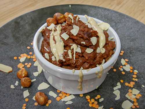 Porridge de lentilles Corail