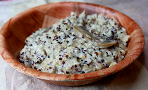 Risotto de quinoa aux champignons