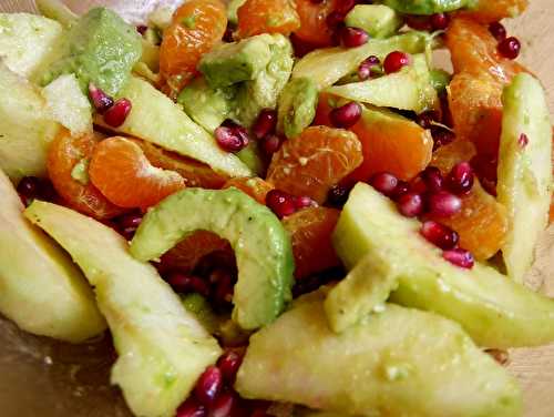 Salade d'avocats, clémentines & pomme acidulée