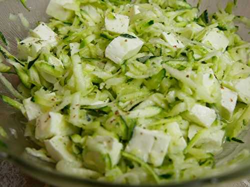 Salade de courgette & mozzarella