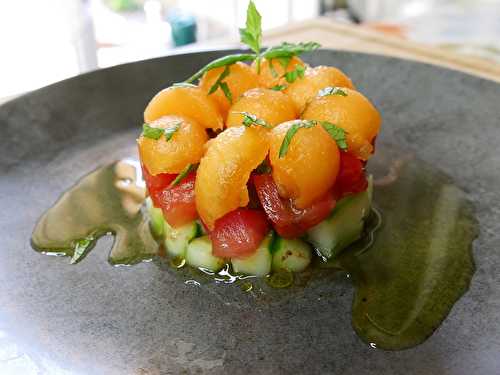 Tartare de crudités & melon