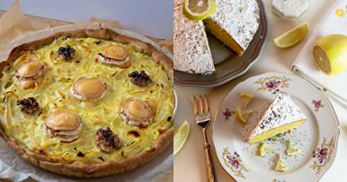 Cake au Citron & Tarte à l'Oignon (légère)