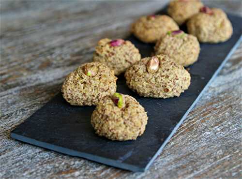 Amaretti moelleux à la pistache IG bas à ma façon