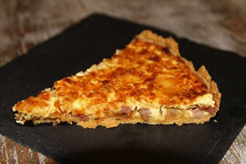 Quiche lardons oignons IG bas