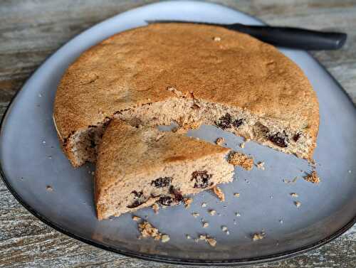 Gâteau amandes et cerises séchées IG bas