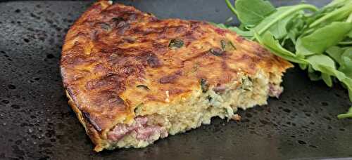 Clafoutis courgettes bacon IG bas