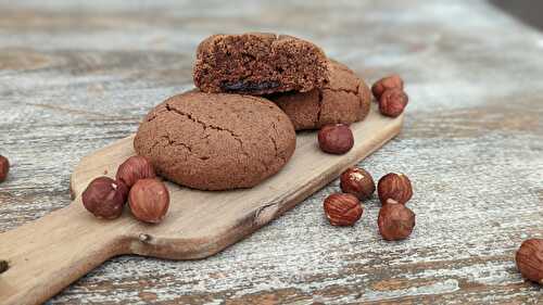 Cookies praliné cœur coulant chocolat IG bas