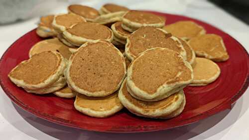 Mini blinis façon pancake IG bas à la farine de pois chiches