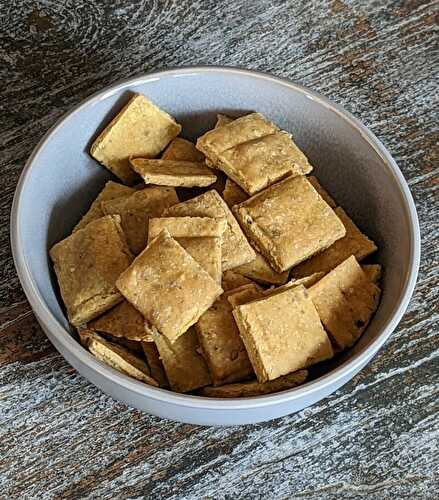 Crackers à la farine de pois chiches IG bas