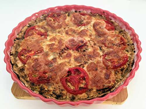 Tarte poulet tomates mozza IG bas