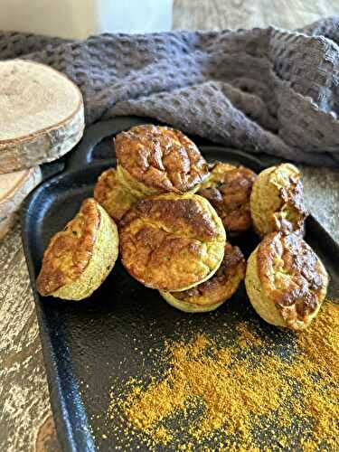 Mini muffins sans farine thon courgettes curry IG bas et même cétogène 