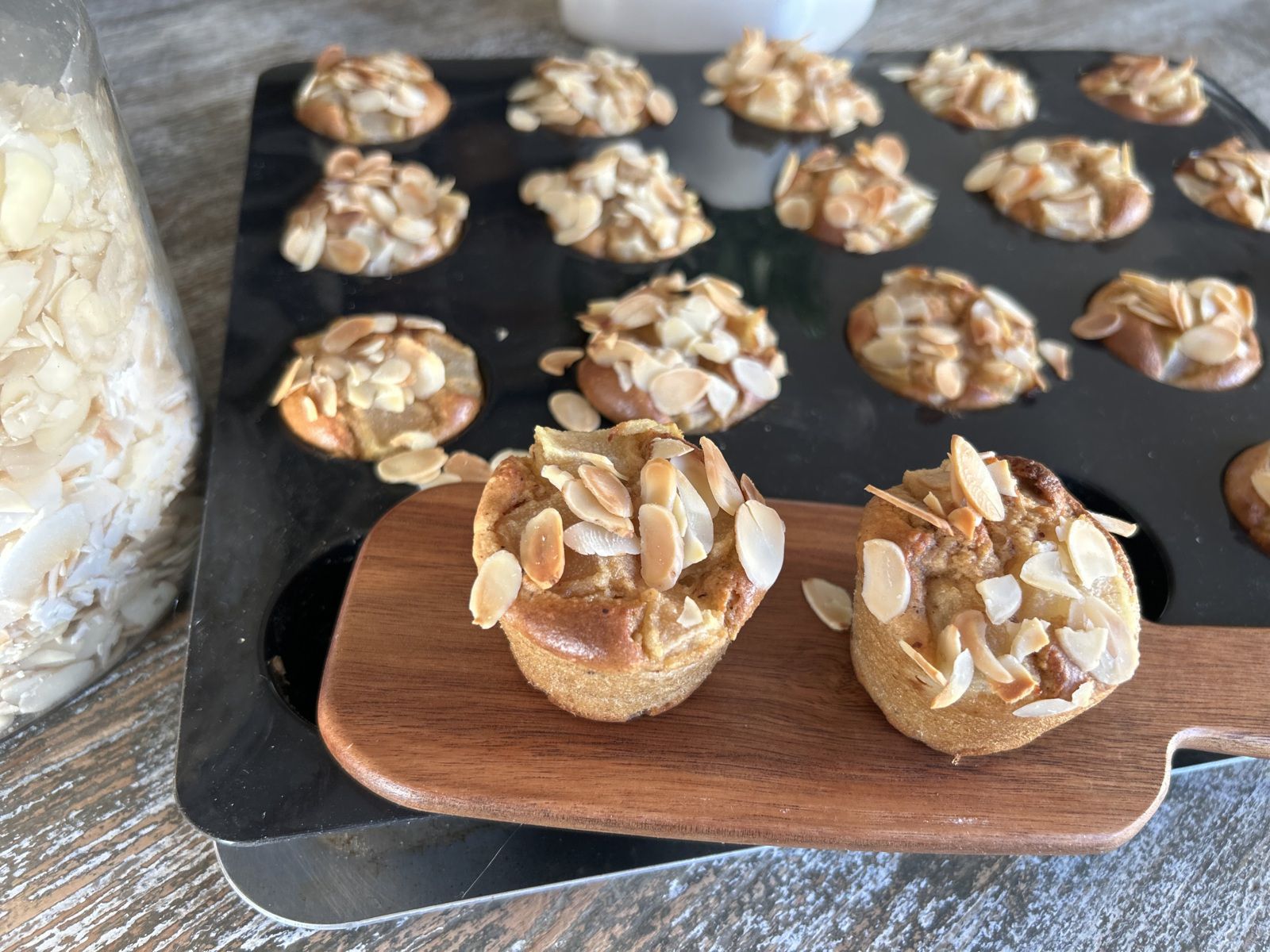 Mini muffins poires amandes IG bas 