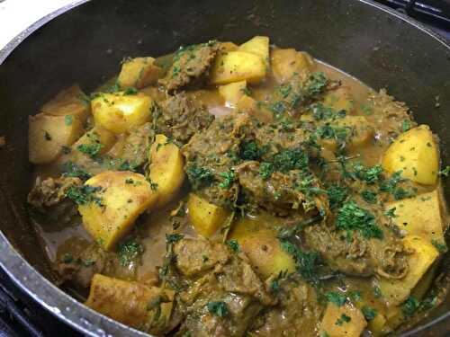Boeuf au curry et pommes de terre