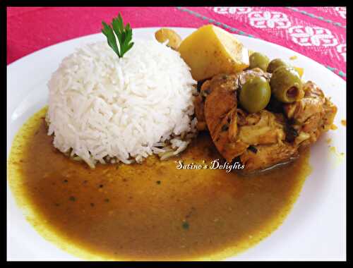 Curry de poulet aux olives