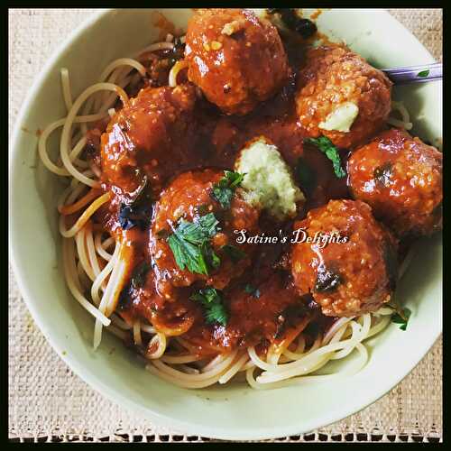 Spaghettis Meatballs (boulettes de viande)