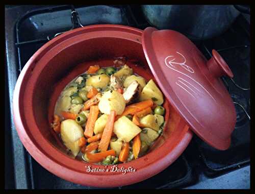 Tajine de poulet et légumes (au four)