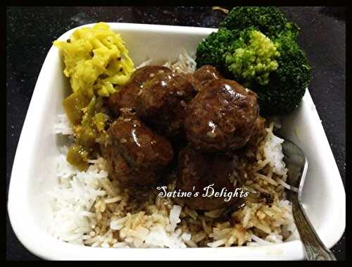 Teriyaki meat balls