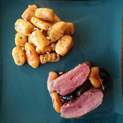 Magrets de canard aux fruits secs