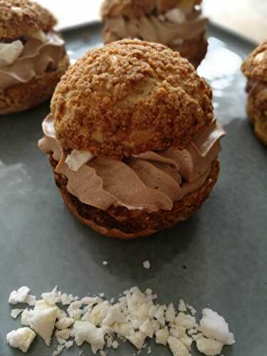 Petits choux à la Ganache montée au chocolat